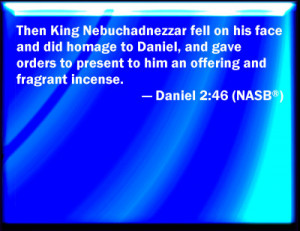 Daniel 2:46 Bible Verse Slides