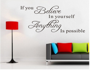 Inspirational Wall Decals Quotes Wall Stickers Home Decor Adesivo De ...