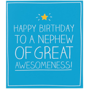 Happy Jackson Happy Birthday Nephew of Great Awesomeness! Card