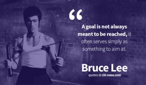 goal is not always meant to be reached, it often serves simply as ...