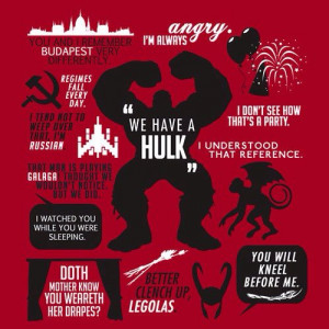 Hulk : Avengers Movie Quotes