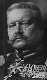 Paul von Hindenburg (2. oktober 1847 - 2. august 1934), tysk ...