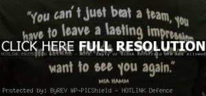 Mia Hamm Soccer Quotes Sayings Inspiring Game Wise Picture