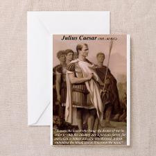 Julius Caesar Pictures Quotes Greeting Cards (Pack for