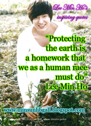 Lee Min Ho's Inspiring Quotes (1)
