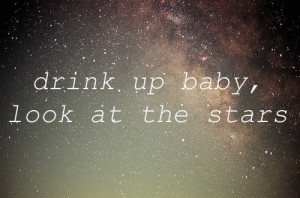 ... for this image include: sky, stars, elliott smith, kiss and typography