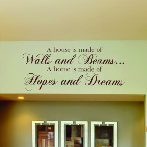 Details about HOPES & DREAMS WALL STICKER QUOTE ART Home Vinyl Kitchen ...