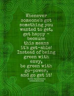 Envy quotes and cute sayings green