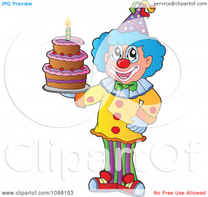 Circus Clown Riding Bicycle