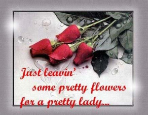 Pretty flowers for a pretty lady