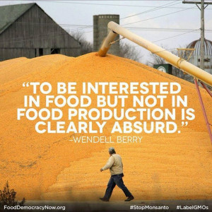 ... in food, but not in food production is clearly absurd.