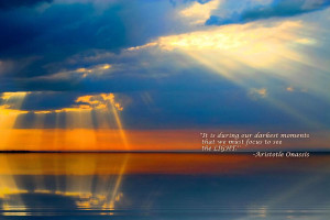 Light Quote Aristotle Onassis Photograph