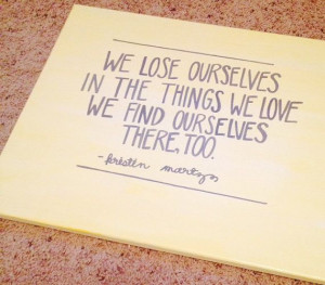 We Find Ourselves Quote
