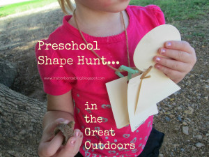 Preschool Shape Hunt...in the Great Outdoors