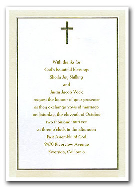 christian wedding invitation wording samples
