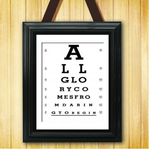 AH! My fav quote, optometry style.