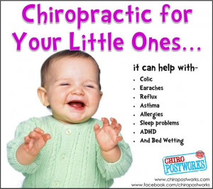 Chiropractic for kids! Get them checked, it could benefit you both!
