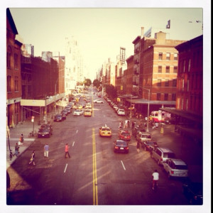 View from highline in meat packing