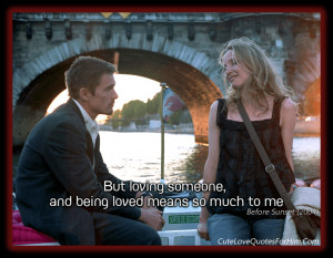 Before sunset – love quotes