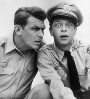 Sheriff Andy Taylor and Deputy Barney Fife - THE ANDY GRIFFITH SHOW