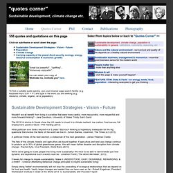 Quotes on sustainable development, climate change & sustainability in ...