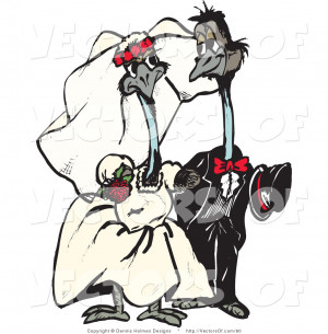 Bride And Groom Vector Clipart