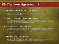 tough agreements to live by. thank you miguel angel ruiz.