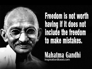 Mahatma Gandhi Freedom Quotes