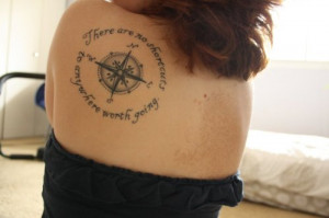 ... compass, and on the back of it I discovered the quote “There are no