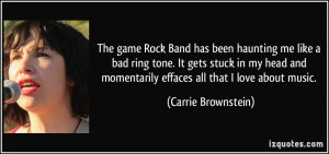 The game Rock Band has been haunting me like a bad ring tone. It gets ...