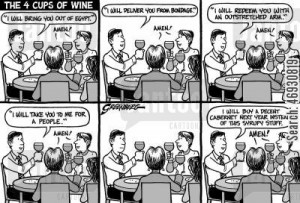 religious beliefs cartoon humor: Passover wine - 'I will buy a decent ...