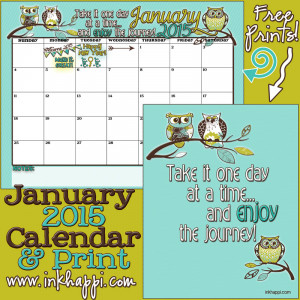 new year! January 2015 Calendar and a print. Free printables!