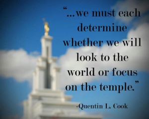Focus on the Temple