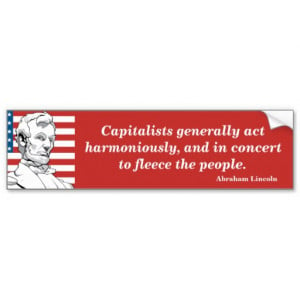 Abraham Lincoln Quote - Patriotic Quotes Car Bumper Sticker