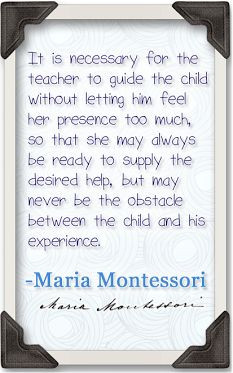 Montessori Method, Montessori Teacher Quotes, Montessori Ec ...