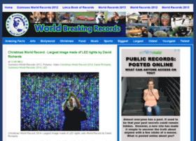 worldbreakingrecord.com World Records 2013 | Funny, Weird World