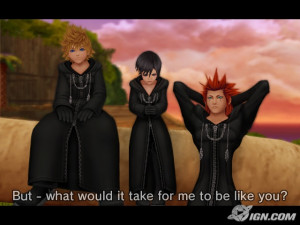 roxas Roxas xion and axel :D