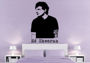 Ed Sheeran Wall Art, Wall Sticker, Wall Decal