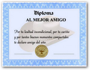Diplomas para imprimir para el d a del amigo