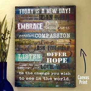 Canvas-Wall-Art-Inspirational-Quote-Wood-Frame-Print-Decor-Love-Hope ...