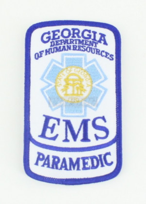 Georgia Department of Human Resources EMS Patch Paramedic Rocker