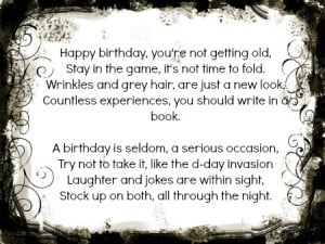 happy 21st birthday funny poems