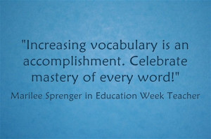 Celebrate! Increasing vocabulary is an accomplishment. Celebrate ...
