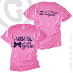 Would be a super cute Panhellenic shirt!