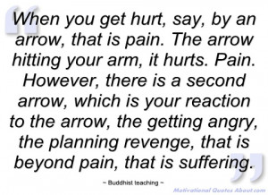 when you get hurt buddhist teaching