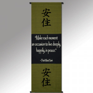 From the Spiritual Garden Collection: Each Moment Wall Scroll
