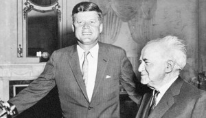 President John F. Kennedy and Israeli Prime Minister David Ben ...