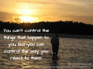 Simple Abundance Quote | sunset-wading-control-the-way-you-react-quote ...