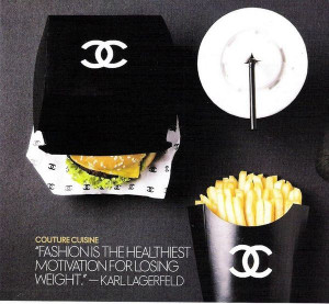 Ok no more fast food....Chanel
