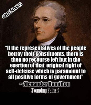 PatrioticQuotes Alexander Hamilton quote, Founding Father Source ...